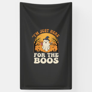 Halloween Geest Hier Voor De Boos Spandoek