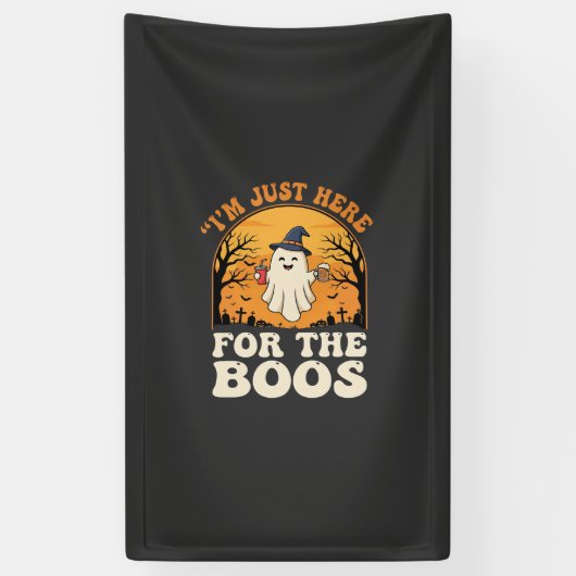 Halloween Geest Hier Voor De Boos Spandoek (Verticaal)