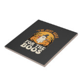 Halloween Geest Hier Voor De Boos Tegeltje (Zijkant)