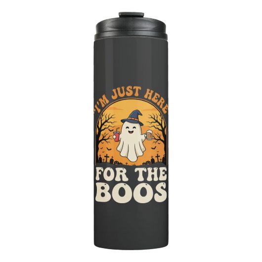 Halloween Geest Hier Voor De Boos Thermosbeker (Voorkant)