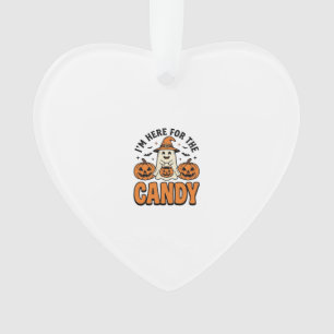 Halloween Geest Hier Voor De Snoepjes Schattig Vin Ornament