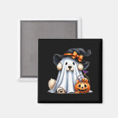 Halloween Geest Hond Magneet (Voorkant / Achterkant)
