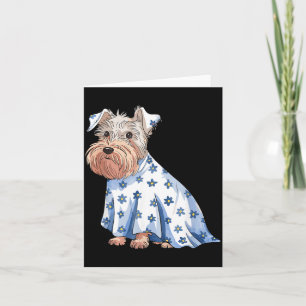 Halloween Geest Hond Met Bloemen Grappige Hallowee Kaart