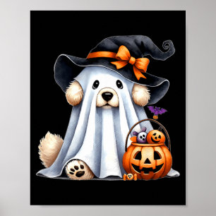 Halloween Geest Hond Poster