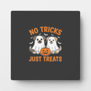 Halloween Geest Honden Geen Streken Alleen Snoepje Fotoplaat