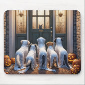Halloween Geest Honden Muismat (Voorkant)