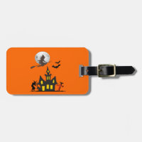 Halloween Geest Huis Bagage Label