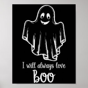 Halloween Geest Ik Zal Altijd Van Boo Houden Poster