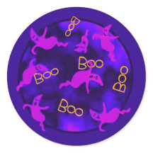 Halloween Geest in de Nacht stickers