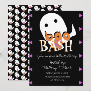 Halloween Geest Kleding Feest Boo Bash Uitnodiging