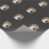 Halloween Geest Kleine Boe Kat Cadeaupapier (Hoek)
