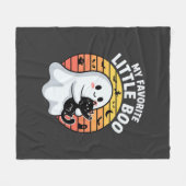 Halloween Geest Kleine Boe Kat Fleece Deken (Voorkant (Horizontaal))