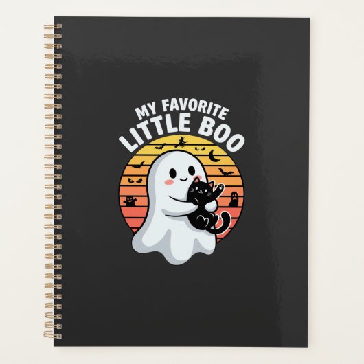 Halloween Geest Kleine Boe Kat Planner (Voorkant)