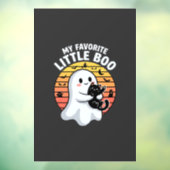 Halloween Geest Kleine Boe Kat Raamsticker (Vel 3)