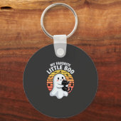 Halloween Geest Kleine Boe Kat Sleutelhanger (Voorkant)