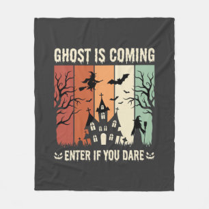 Halloween Geest Komt Geheime Huis Fleece Deken