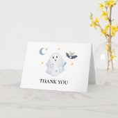 Halloween Geest Little Boo Baby Shower Bedankt Kaart (Gele Bloem)