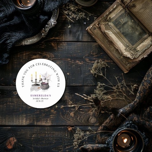 Halloween Geest Little Boo Baby Shower Sticker 