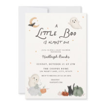 Halloween Geest Little Boo Baby Shower Uitnodiging