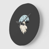 Halloween Geest Maan Bos Ontwerp_1 Grote Klok (Hoek)
