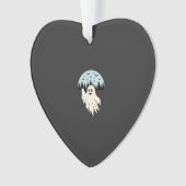 Halloween Geest Maan Bos Ontwerp_1 Ornament (voorkant)