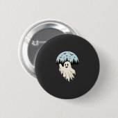 Halloween Geest Maan Bos Ontwerp_1 Ronde Button 5,7 Cm (Voorkant /achterkant)
