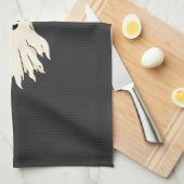Halloween Geest Maan Bos Ontwerp_1 Theedoek (Quarter Fold)
