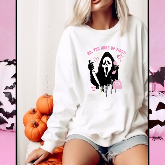 Halloween Geest Masker Grappig Dames Trui