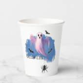 HALLOWEEN Geest Met Een Spin Papieren Bekers (Voorkant)
