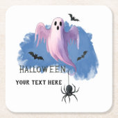 HALLOWEEN Geest Met Spin Kartonnen Onderzetters (Voorkant)