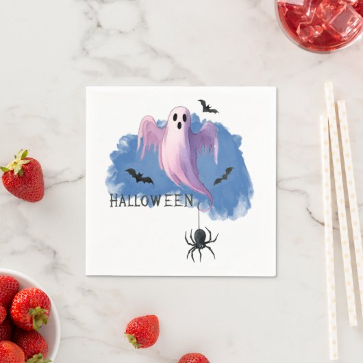 HALLOWEEN Geest Met Spin Servet (Insitu)