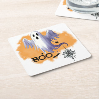 HALLOWEEN Geest Met Spinnenweb Kartonnen Onderzetters