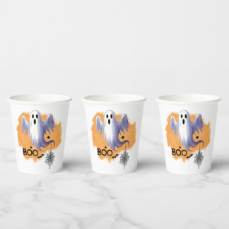 HALLOWEEN Geest Met Spinnenweb Papieren Bekers