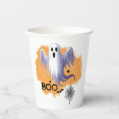 HALLOWEEN Geest Met Spinnenweb Papieren Bekers (Voorkant)