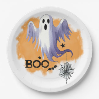 HALLOWEEN Geest Met Spinnenweb Papieren Bordje