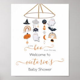 Halloween Geest Mobiele Baby Shower Poster
