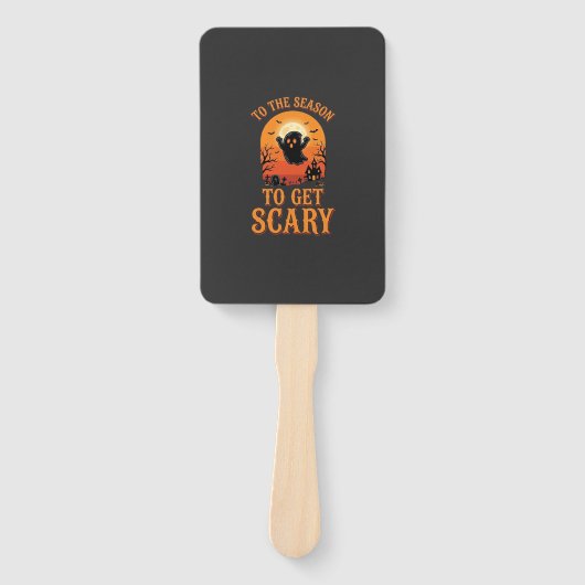 Halloween Geest Naar Het Seizoen Om Schrikbarend T Handwaaier (Voorkant)