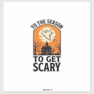 Halloween Geest Om Enge Vintage Griezels te Krijge Sticker