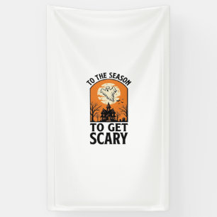 Halloween Geest Om Enge Vintage Spokerig_1 Spandoek
