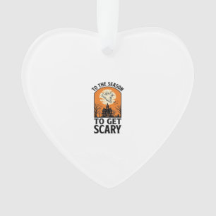 Halloween Geest Om Schrikwekkende Vintage Spoken_1 Ornament