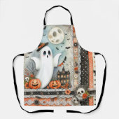 Halloween Geest Patchwork Schort (Voorkant)