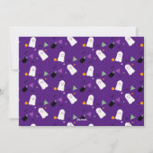 Halloween Geest Patroon Collage Foto Kaart (Achterkant)