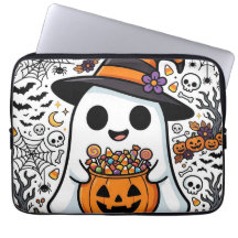 Halloween Geest Pompoen Candy Corn Mooie Ontwerp