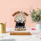 Halloween Geest Pompoen Crew Acryl Bord (Huwelijk)