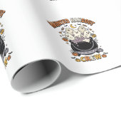 Halloween Geest Pompoen Crew Cadeaupapier (Rol Hoek)
