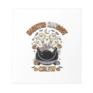 Halloween Geest Pompoen Crew Notitieblok