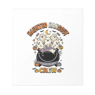 Halloween Geest Pompoen Crew Notitieblok