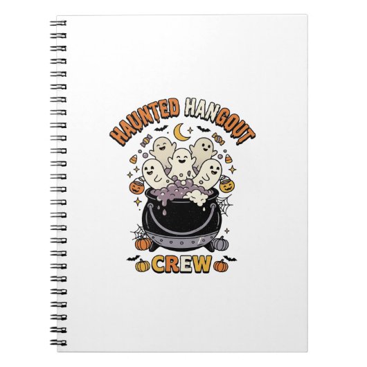 Halloween Geest Pompoen Crew Notitieboek (Voorkant)