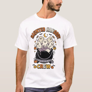 Halloween Geest Pompoen Crew T-shirt