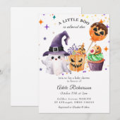 Halloween Geest Pompoen Cupcake Kaart (Voorkant / Achterkant)